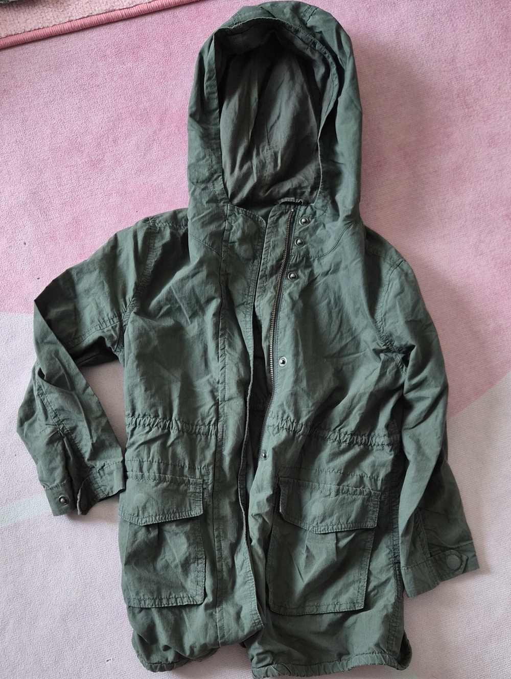 GAP Kids Olive Green Hooded Anorak Jacketl